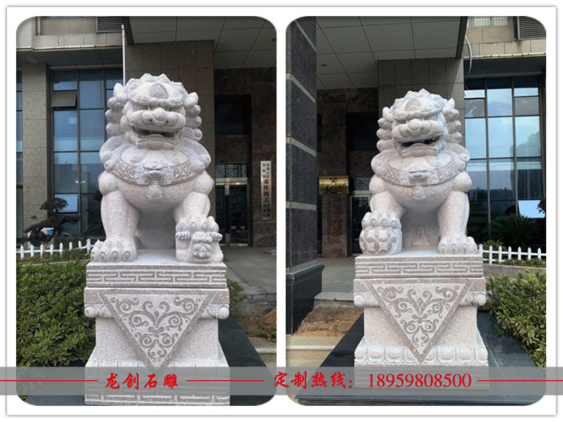 石雕獅子安裝